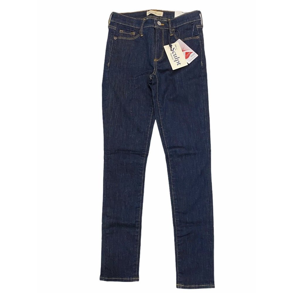 NWT GAP Women's Sculpt True Skinny Jeans 0/25R Darker Wash Stretch #788054 - Picture 1 of 8